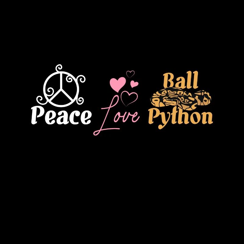 Peace love ball python