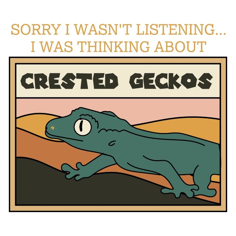 Nachdenken über Crested Geckos Cute Lizard Gecko