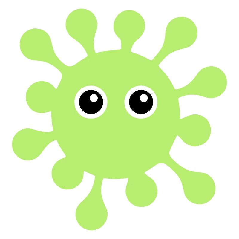 ★ Couleurs de conception modifiables ★ Virus aux yeux écarquillés