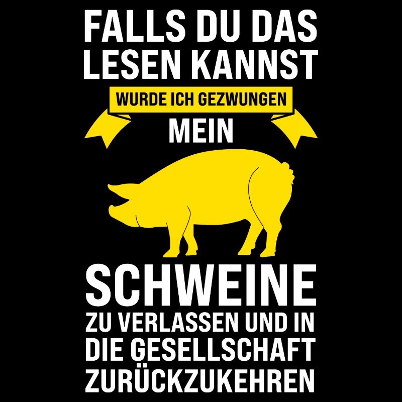 Schwein Bauer Schweinezucht Geschenk
