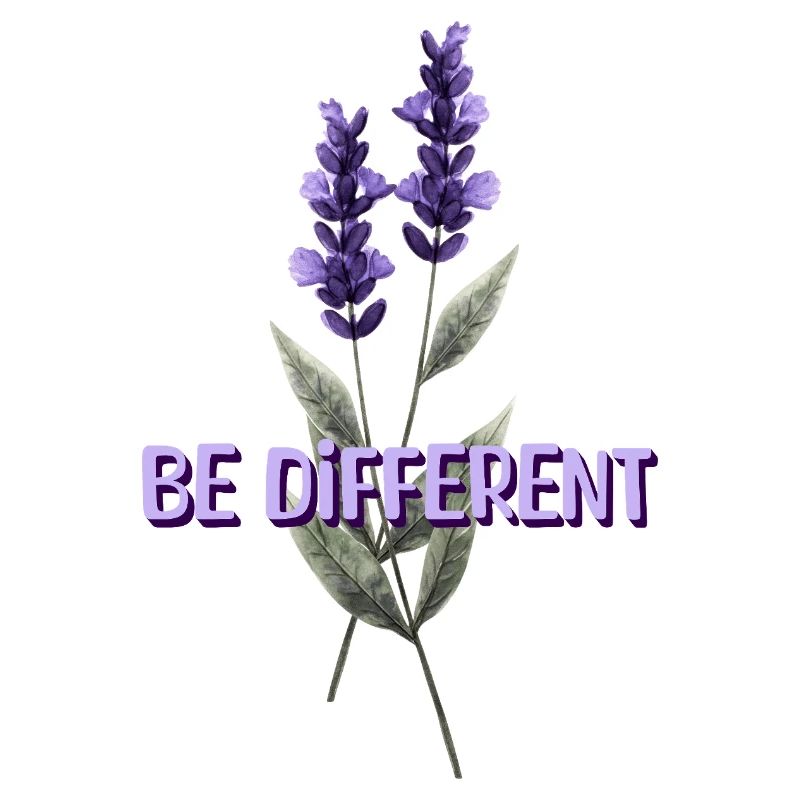 BE DIFFERENT - Affirmations d’amour de fleur de lavande