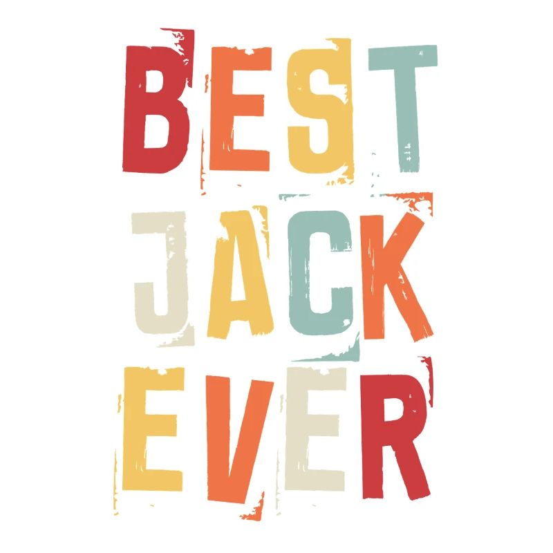 Bester Jack Ever Retro Vorname Text Spruch