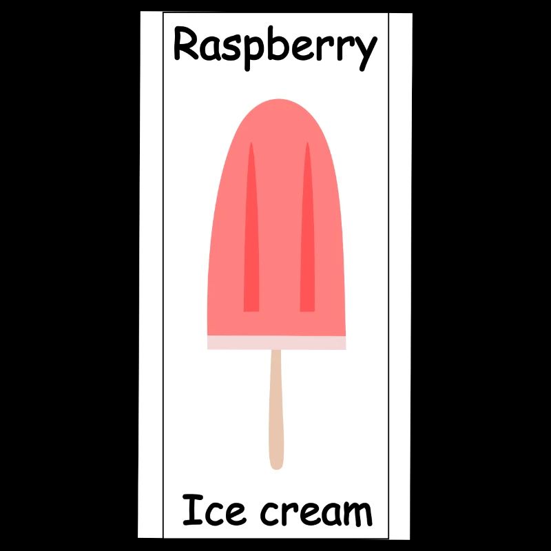 Crème glacée à la framboise