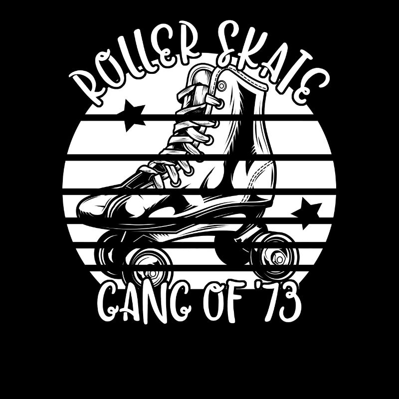 Rollschuhfahrer Rollerskates Rollschuh Gang 1973
