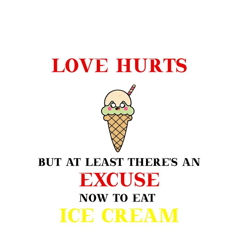 Eiscreme lustig Eis Geschenkidee Liebeskummer