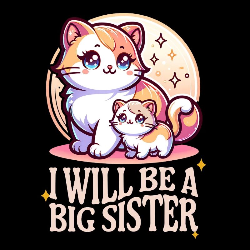 Ich werde eine große Schwester süße Katzen