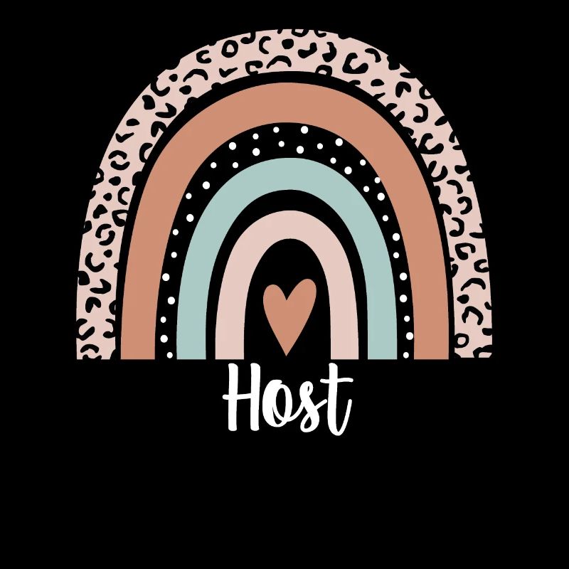Host Rainbow Leopard Funny Host Appreciation