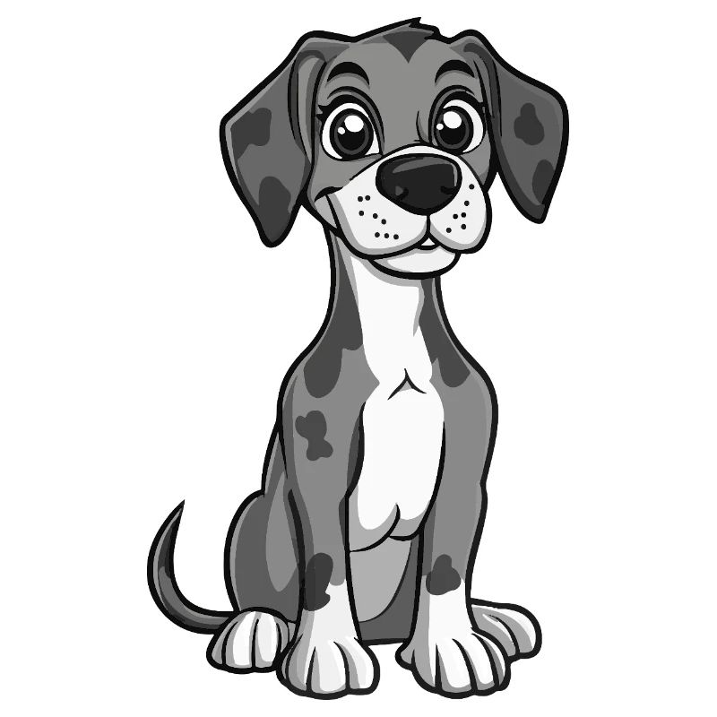 Great Dane Hund Niedlich
