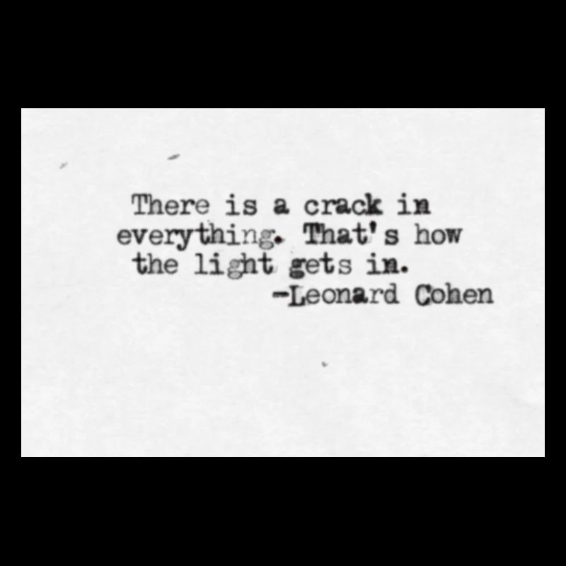 Quotedesign - Leonard Cohen