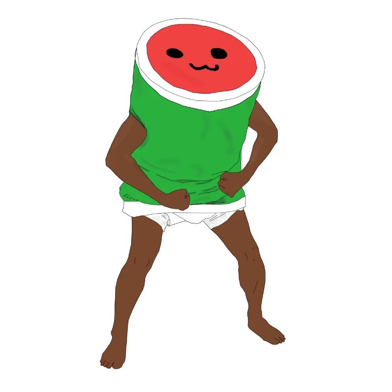 Wassermelonen Mann