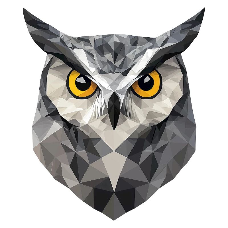 Low Poly Owl – un design moderne pour les petits malins