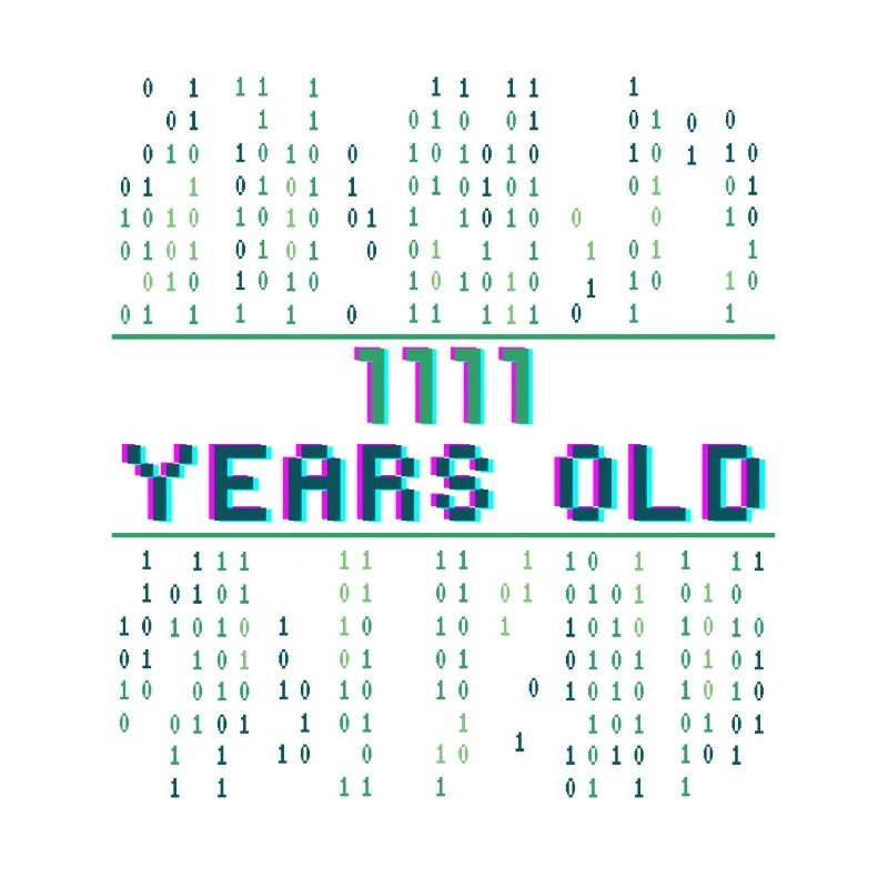 15e anniversaire 15 ans codeur de code binaire