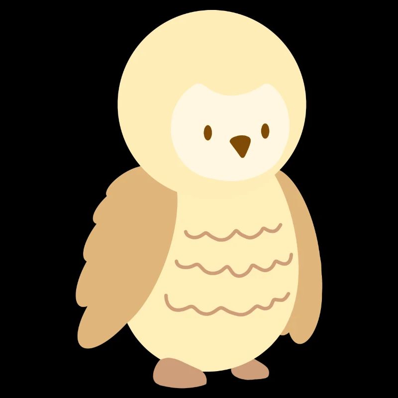 Kleine beige Eule