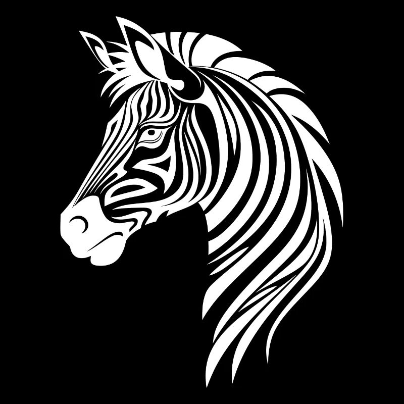 Zebra Elegant with Safari Stripe Pattern