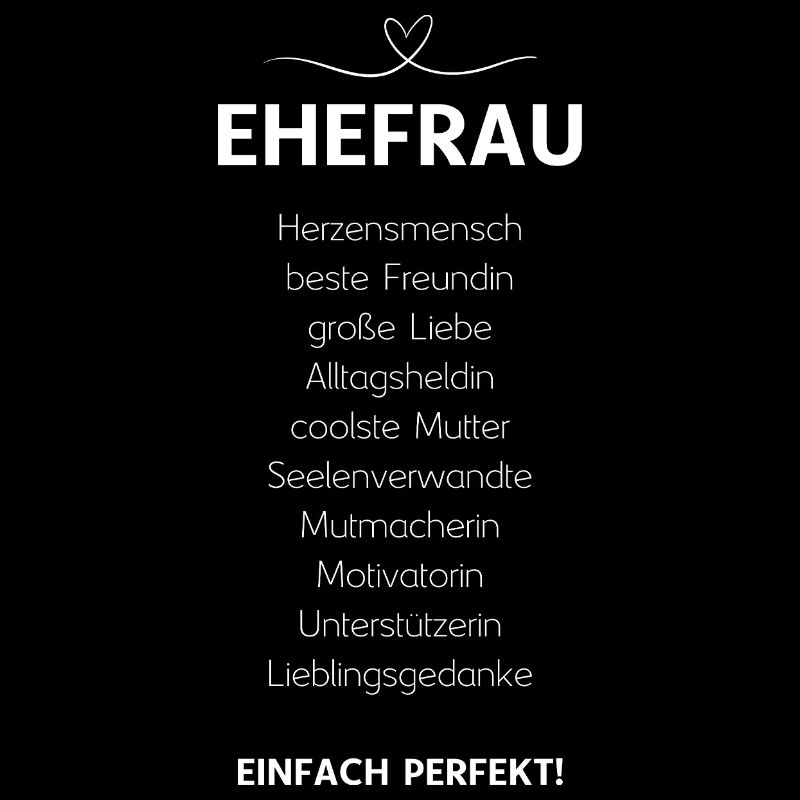 Ehefrau Ehepartnerin Ehegattin Lieblingsfrau Ehe