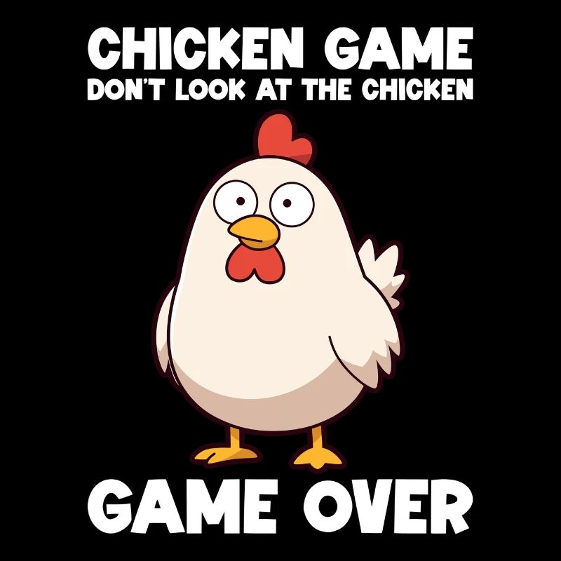 Jeu de poulet Ne regardez pas le poulet Hühner