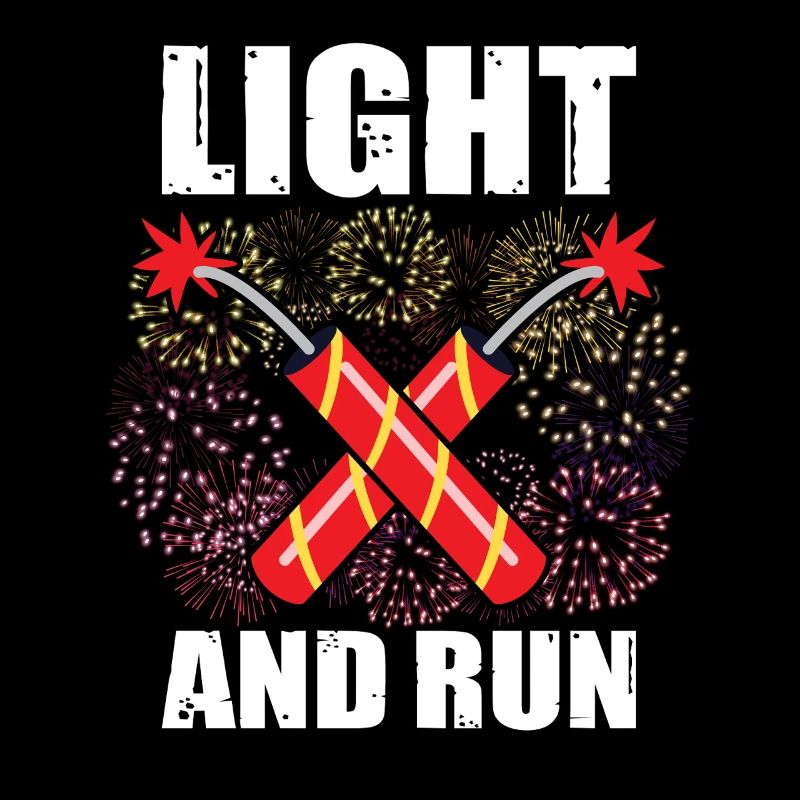 Light and run pyrotechnicians, firecrackers, fireworks
