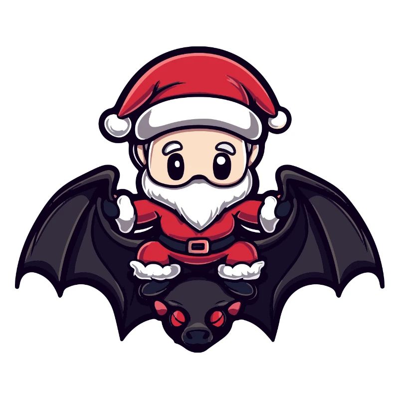 Fledermaus Weihnachtsmann