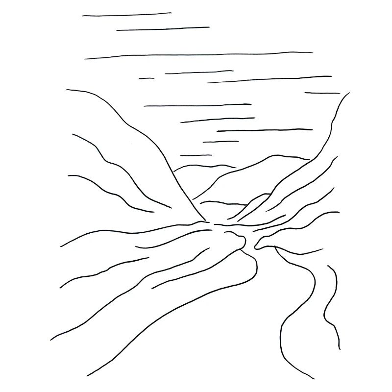 Mountain valley with river