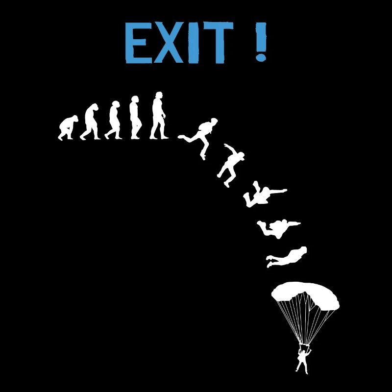 Skydiver Evolution Parachutistes