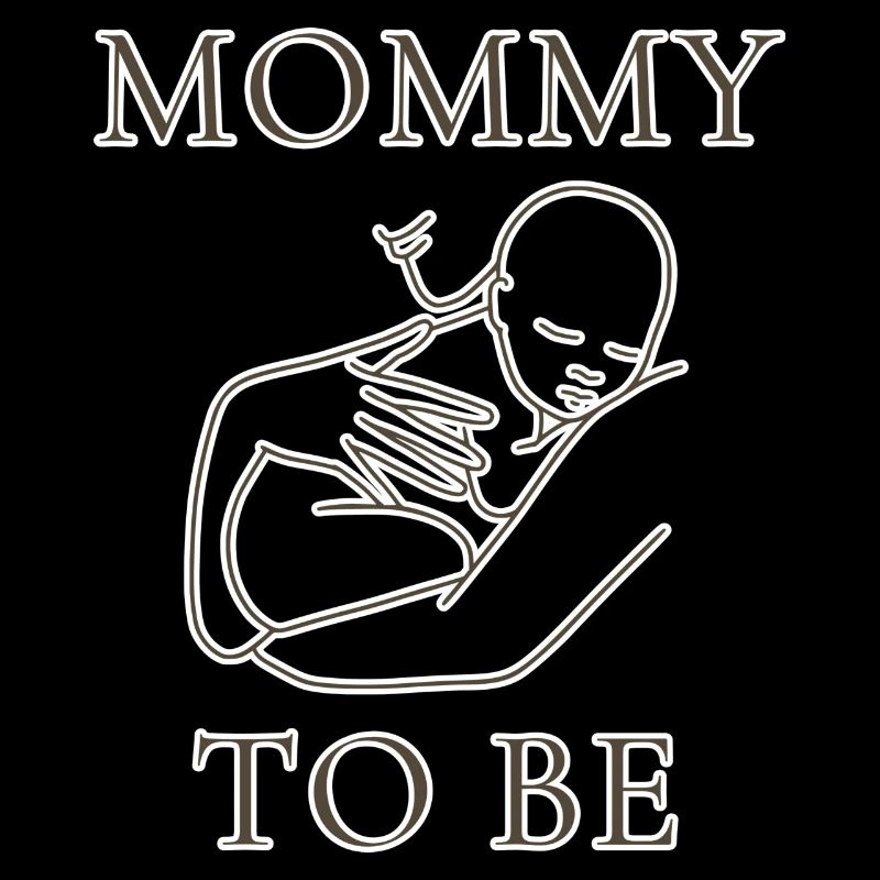 Conception de silhouette de maman en devenir