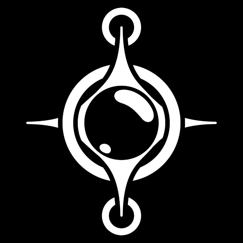 Abstract Sphere Compass Design: Intriguing Design