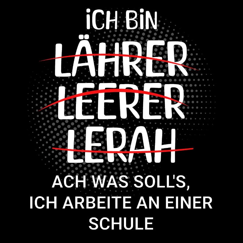 Ich bin Lehrer - ich arbeite an einer Schule