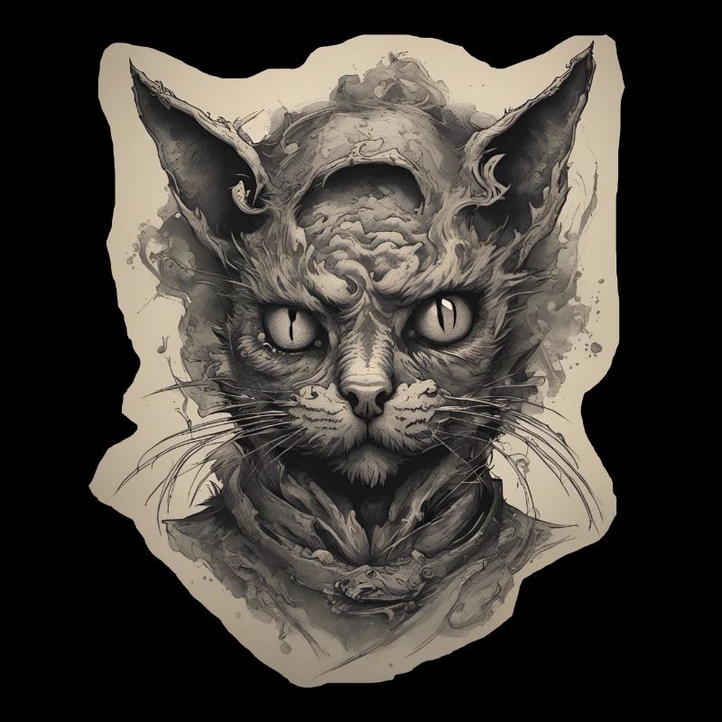 Horreur / Chat / Kitty / Halloween / Effrayant