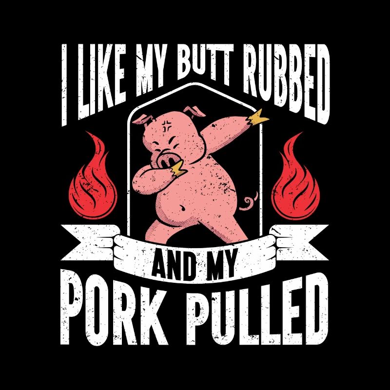 BBQ Pulled Pork Schwein Grill