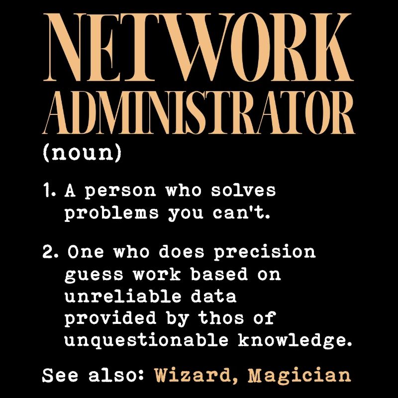 Network administrator Definition