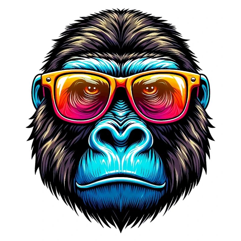 Gorillas mit Sonnenbrille