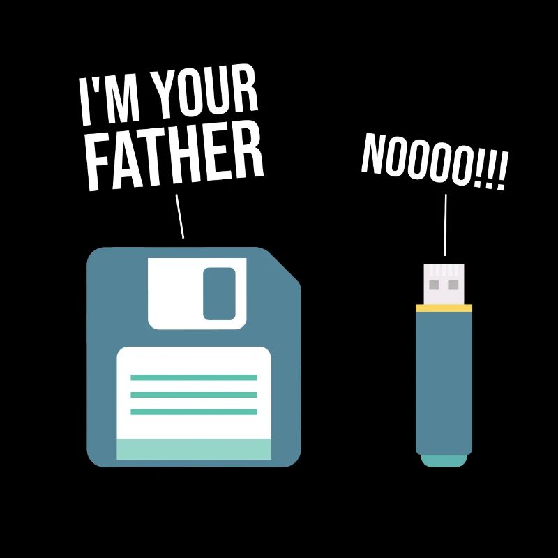 Funny 90's Floppy Disk Computer USB