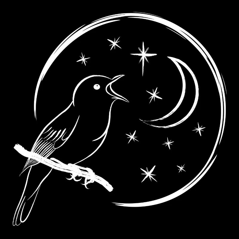 singing nightingale / singing bird