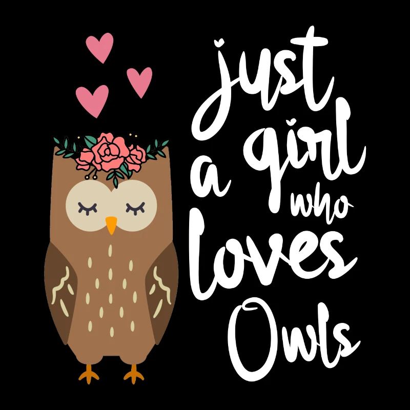 Eule Nur ein Mädchen dass Eulen liebt