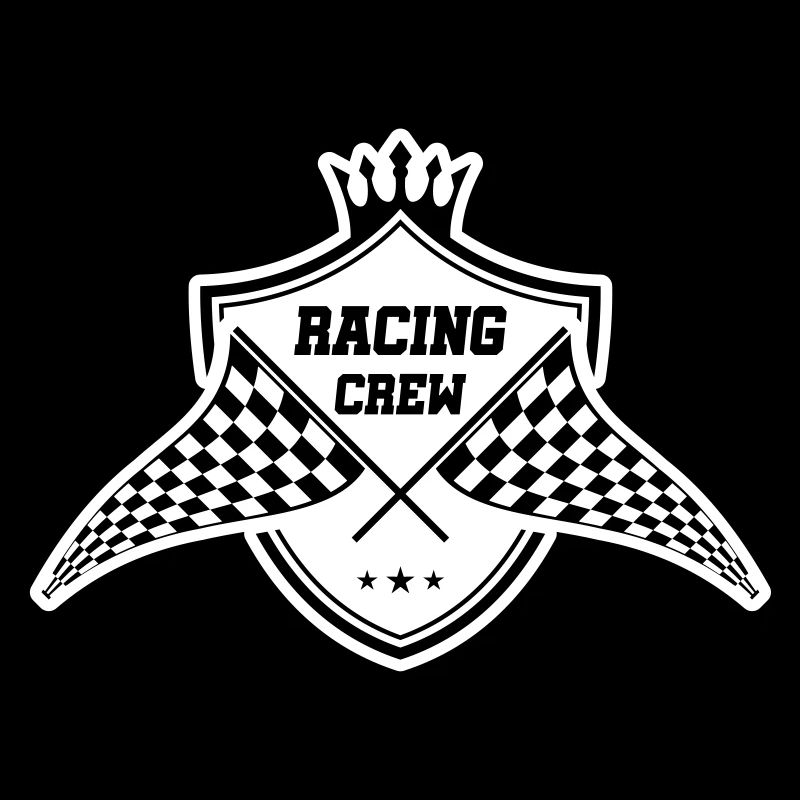 drapeau de course symbole drapeau équipe