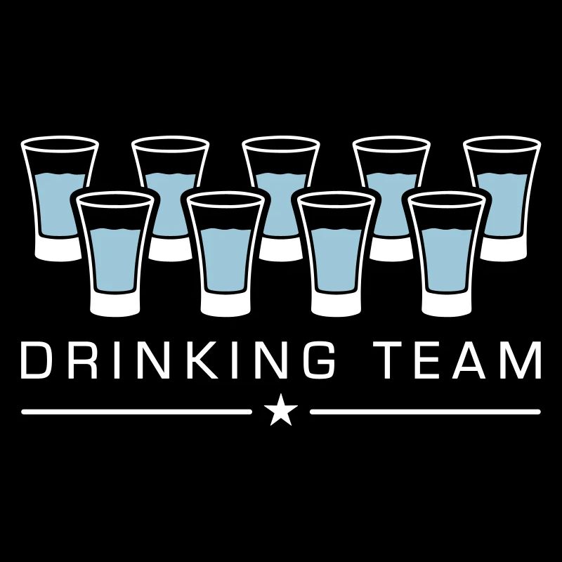 équipe de boisson à la vodka