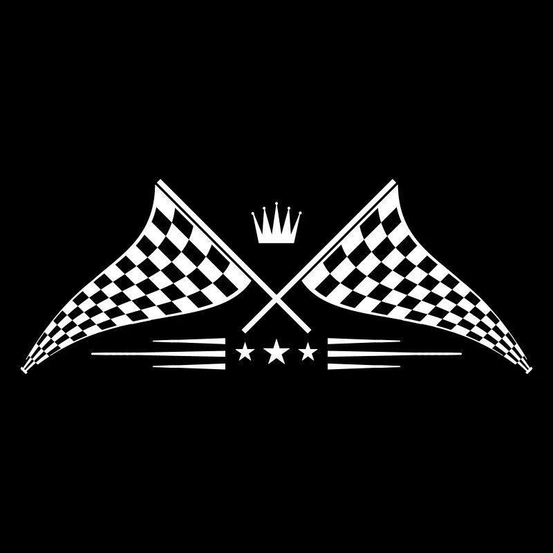 logo de symbole de drapeau de course