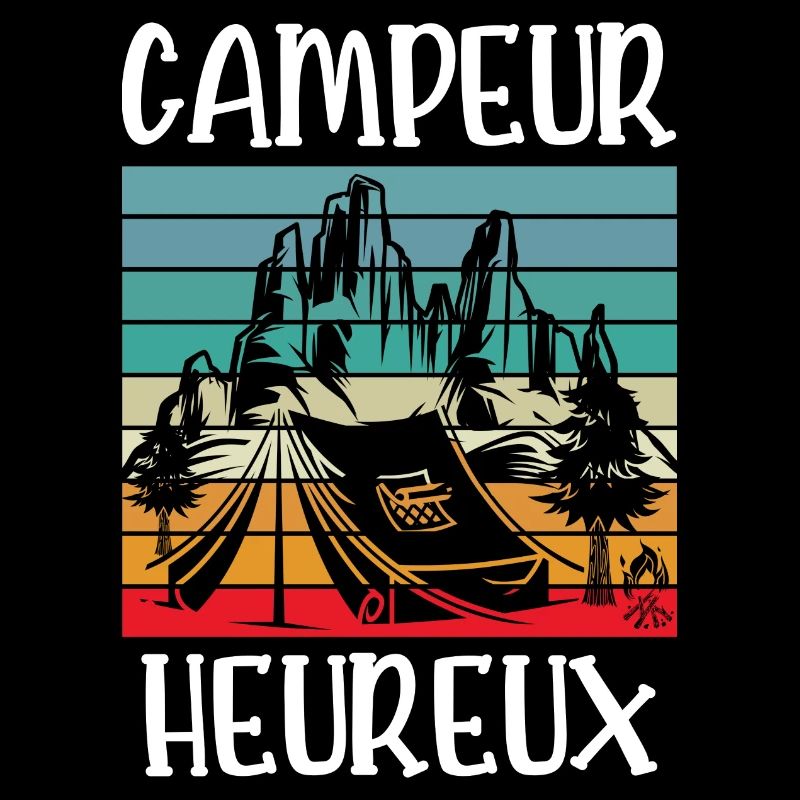 campeur heureux