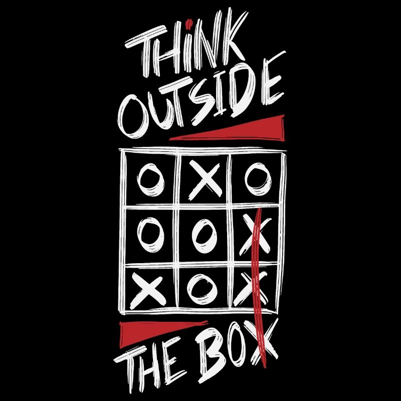 Think Outside The Box Dark cool shirts at / ch