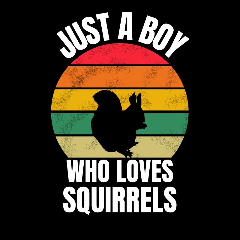 Retro Eichhörnchen Junge