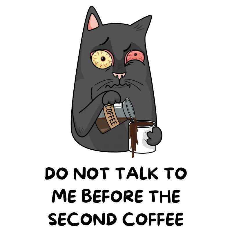Nicht ansprechen vor dem zweiten Kaffee