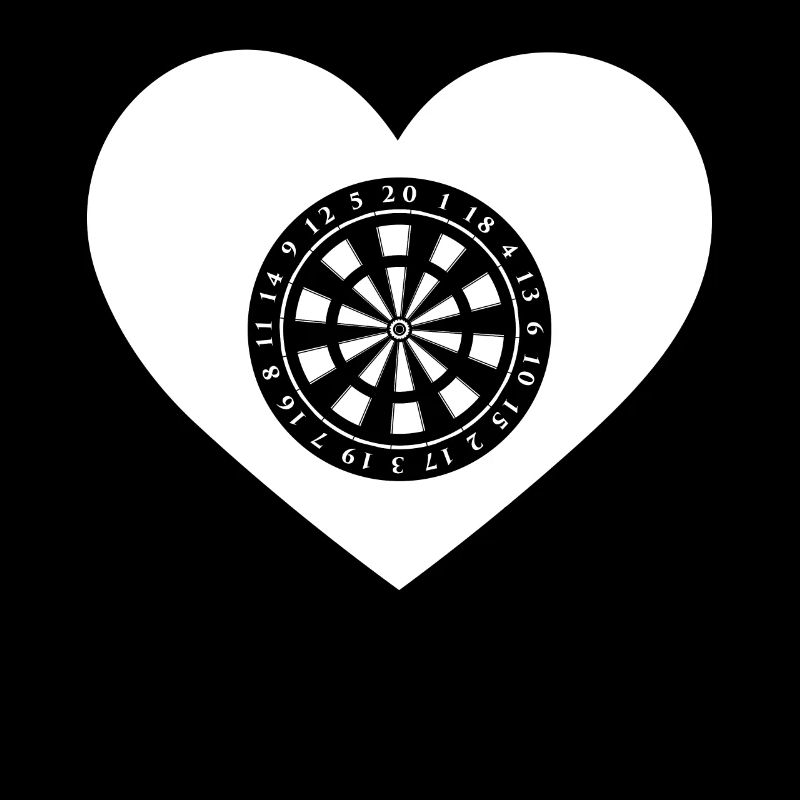 Heart shape - dartboard