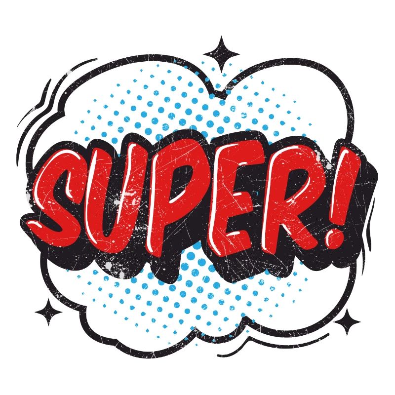 SUPER COMICSTYLE GRAFFITI COMIC 80s MOTIF GIFT