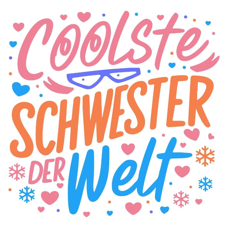 Coolste Schwester Welt Schwesterherz Geburtstag