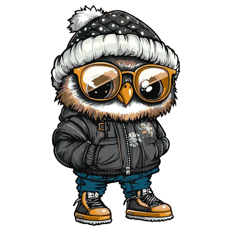 Eule Cool Comic
