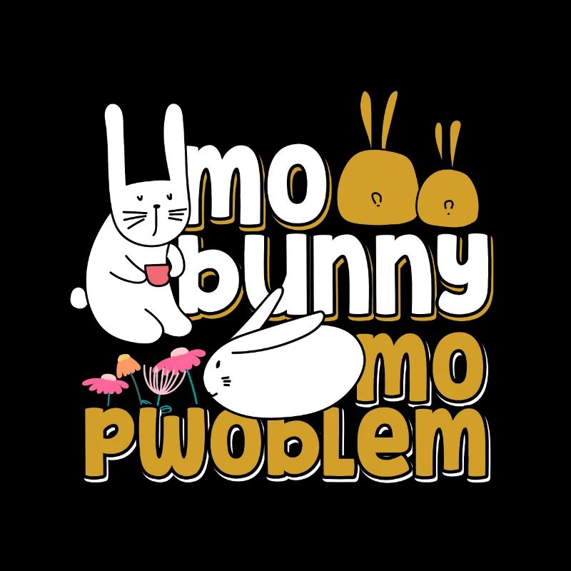 No hare no problem rabbit animal gift