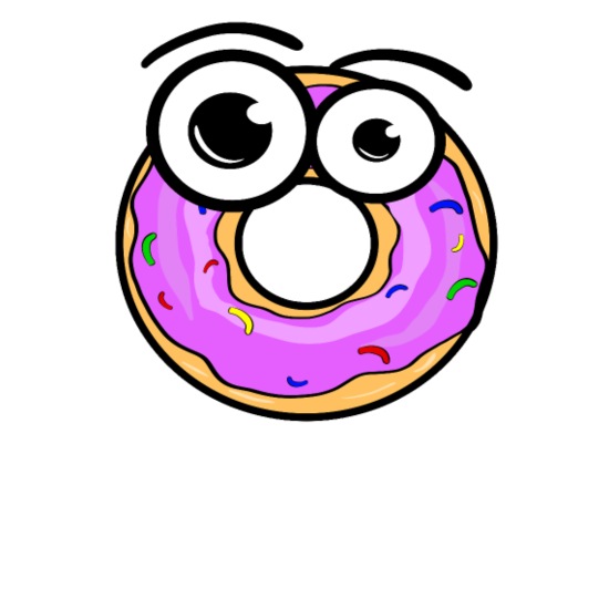 Donut divertido con ojos dulces dibujos animados de diversión' Bandana |  Spreadshirt