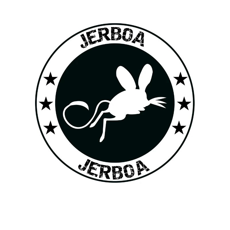 Cute, Smart & Funny Jerboa Tshirt Design Logo