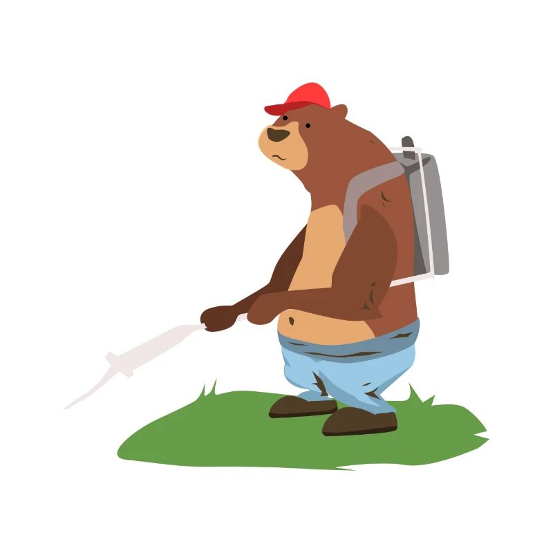 Exterminator bear pest control worker gift