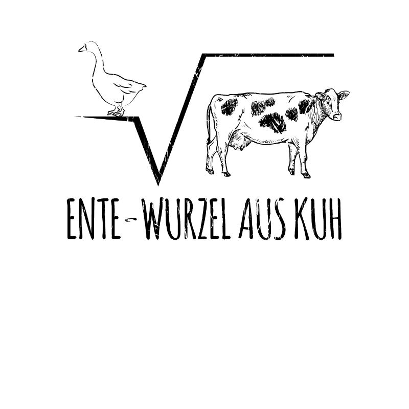 Math Teacher Duck Root Cow Pun Gift